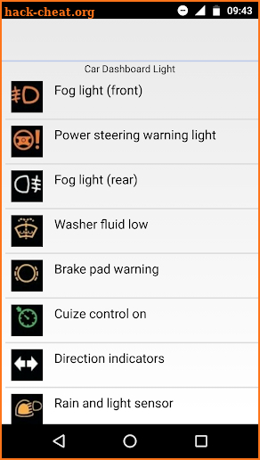 Car Dashboard Light screenshot