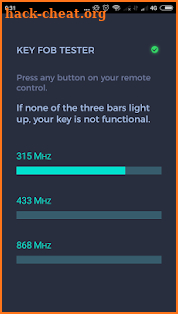 Car Key Fob Tester screenshot