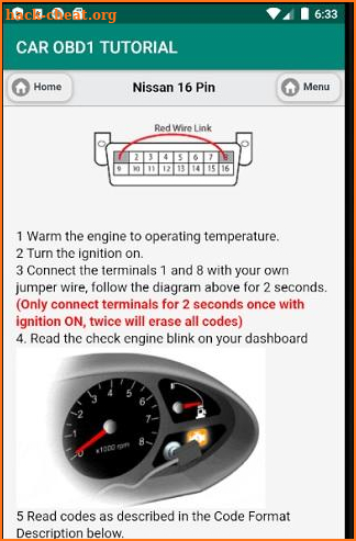 Car OBD1 Tutorial screenshot