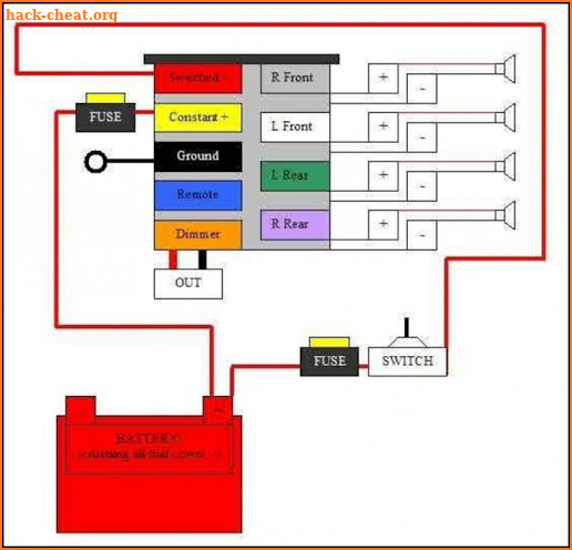 Car Radio Wiring Diagram screenshot