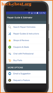Car Repair Estimator & Repair Guide Manuals screenshot