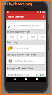 Car Repair Labor Estimates screenshot