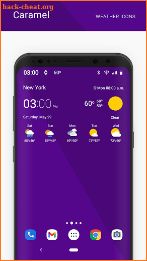 Caramel weather icons screenshot