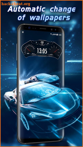 Car&clock Live Wallpaper for Free screenshot