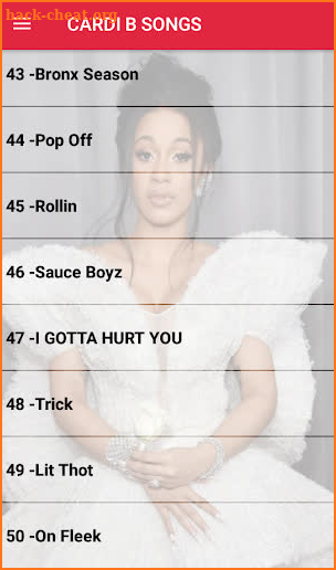 Cardi B Songs Without Internet 50 Songs screenshot