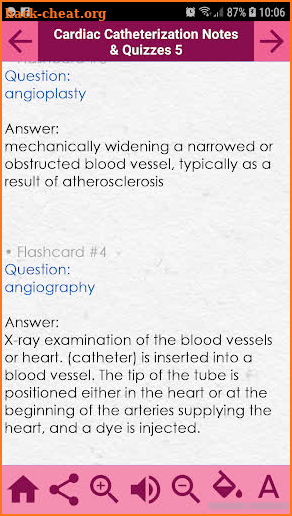 Cardiac Cath Review : Notes, Flashcards & Quizzes screenshot