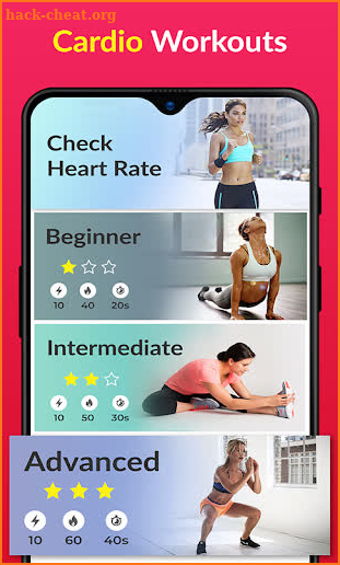 Cardio workout: Home Cardio Trainer, Training app screenshot