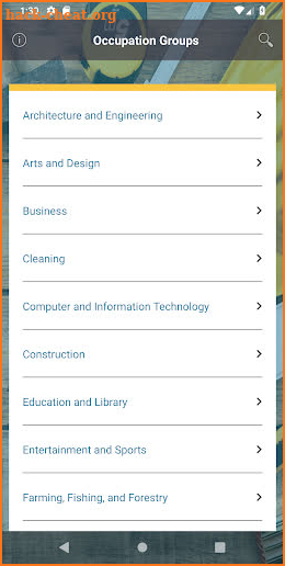 CareerInfo screenshot