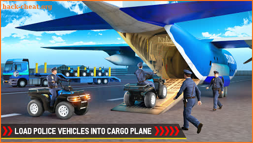 Cargo Airplane Police Vehicle Transporter screenshot