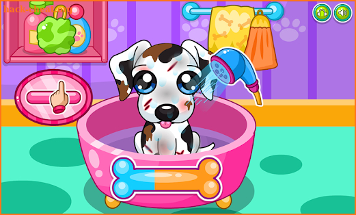 Caring for puppy salon screenshot