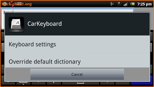 CarKeyboard screenshot