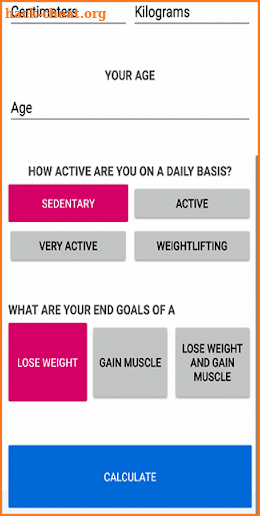 Carnivore Diet Calculator screenshot