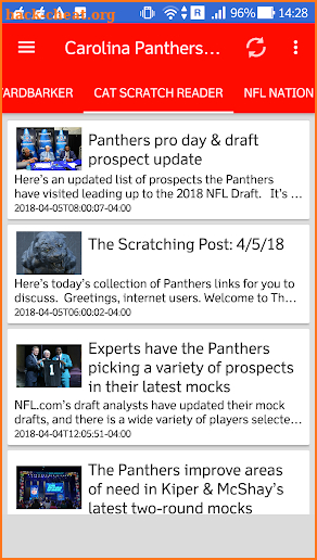 Carolina Panthers All News screenshot