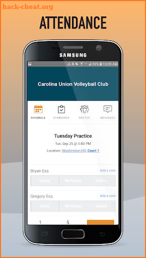 Carolina Union Volleyball Club screenshot