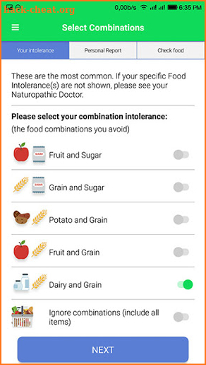 Carroll Food Intolerance screenshot