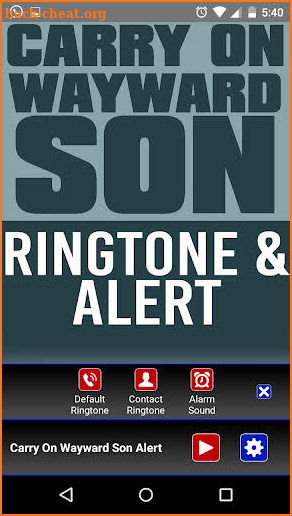 Carry On Wayward Son Ringtone screenshot