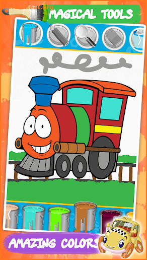 Cars coloring book for kids screenshot