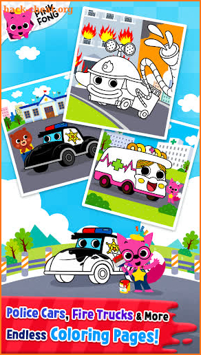 Cars Coloring Book PINKFONG screenshot