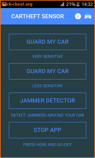 CarTheft Sensor screenshot