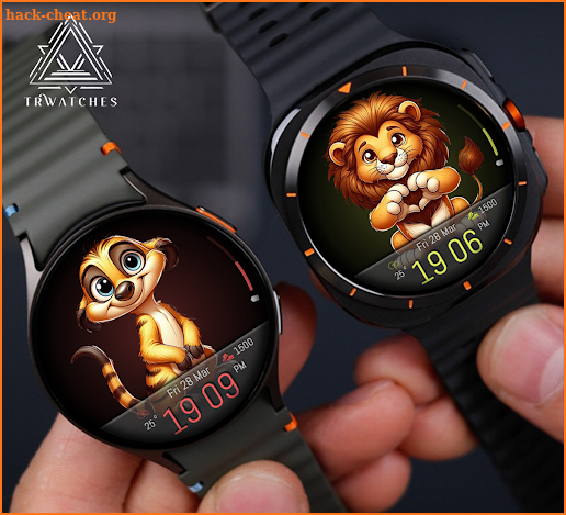 Cartoon Animals Watch Face screenshot