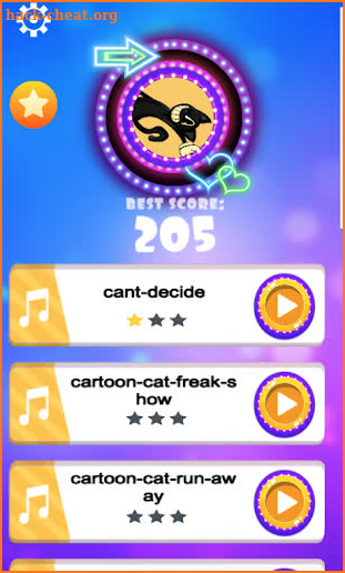 Cartoon Cat Dancing Tiles Hop Beat screenshot