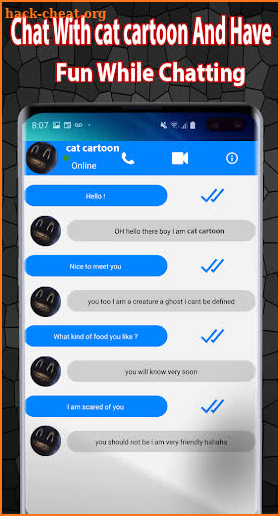 Cartoon Cat Video Call - Horror Game screenshot