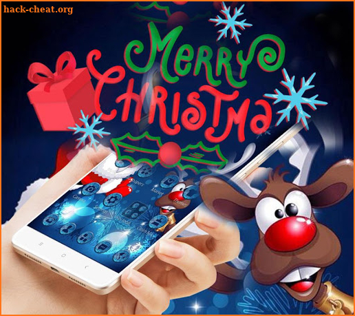 Cartoon Cute Elk Christmas Theme screenshot