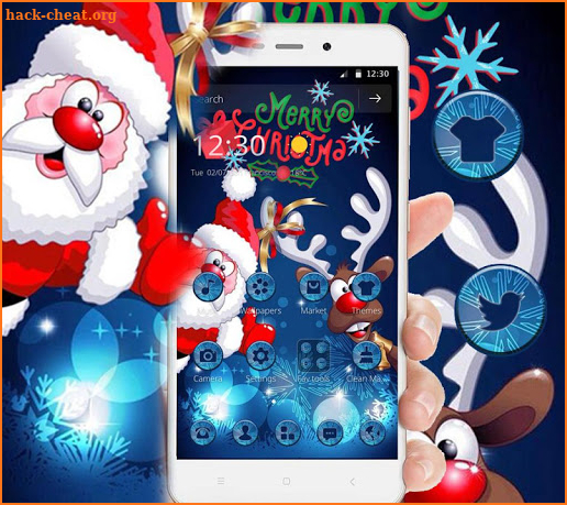 Cartoon Cute Elk Christmas Theme screenshot