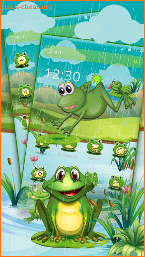 Cartoon Green Frog screenshot