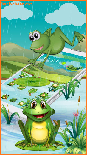 Cartoon Green Frog screenshot