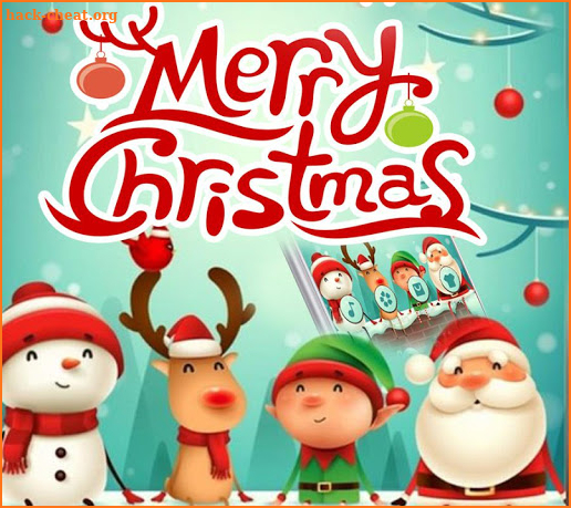 Cartoon Happy Christmas Party Theme screenshot