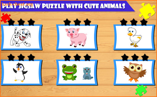 Cartoon Kids Jigsaw Puzzle screenshot