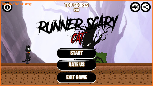 Cartoon Scary Cat Run screenshot