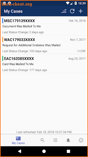 Case Tracker for USCIS screenshot