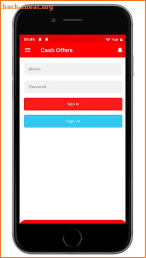 Cash Offer screenshot