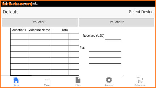 Cash Voucher screenshot