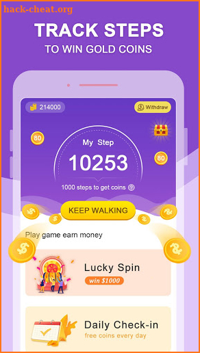 Cash Walking - Earn reward every step screenshot