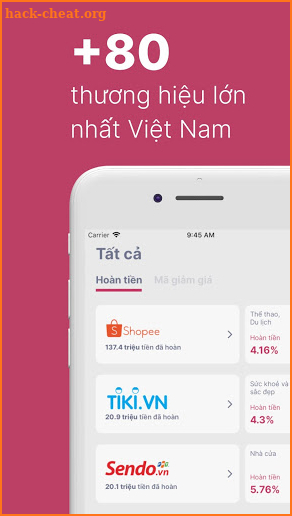 Cashbag: Hoàn tiền Shopping & Mã giảm giá screenshot