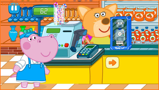 Cashier in the supermarket. Games for kids screenshot