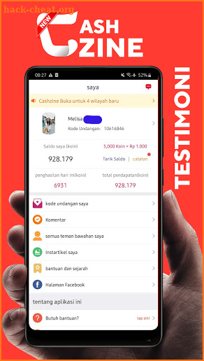 Cashzine - Buzz Interact Guide & Earn Money screenshot