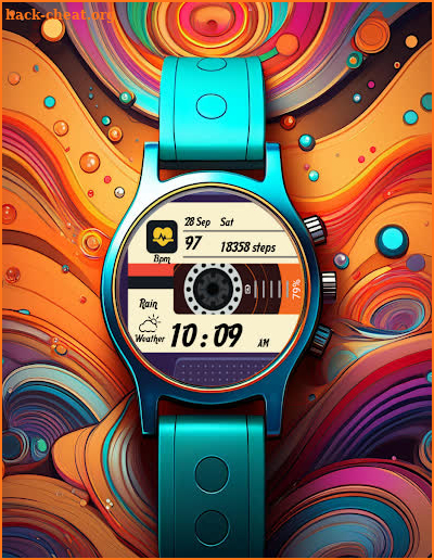 Cassette Wear OS Watch Face screenshot