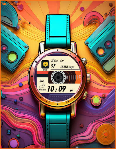 Cassette Wear OS Watch Face screenshot