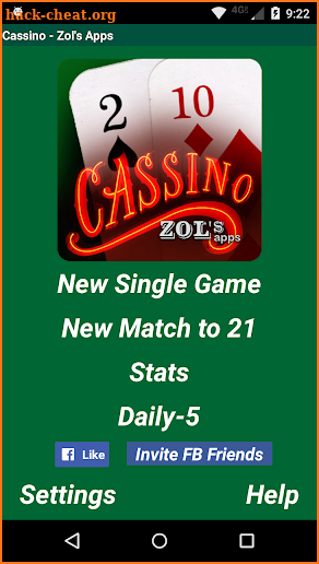 Cassino Card Game screenshot