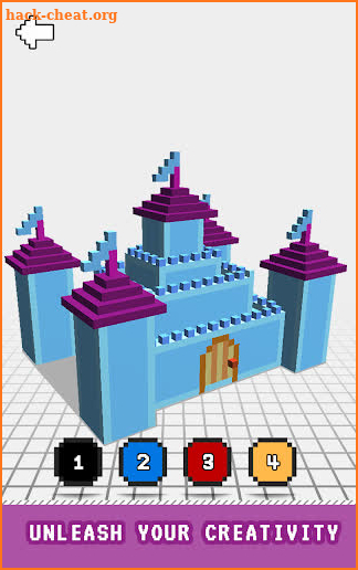 Castles 3D Color by Number - Voxel Coloring Book screenshot