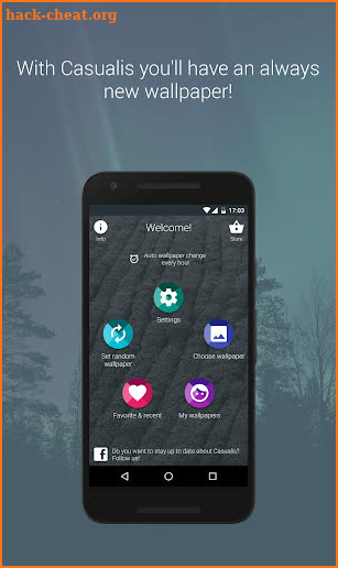 Casualis:Auto wallpaper change screenshot