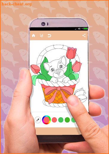 Cat Coloring Pages Game screenshot