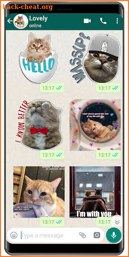 Cat Stickers WAStickerApps cat memes funny screenshot