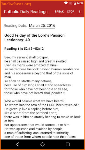 Catholic Daily Readings screenshot