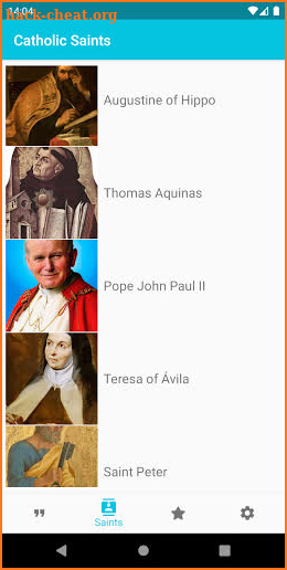 Catholic Saints screenshot