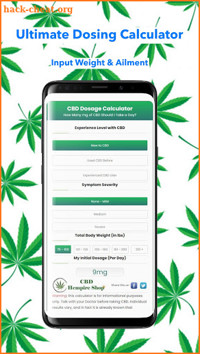 CBD Hempire Shop + CBD Calculator - CBD Store screenshot